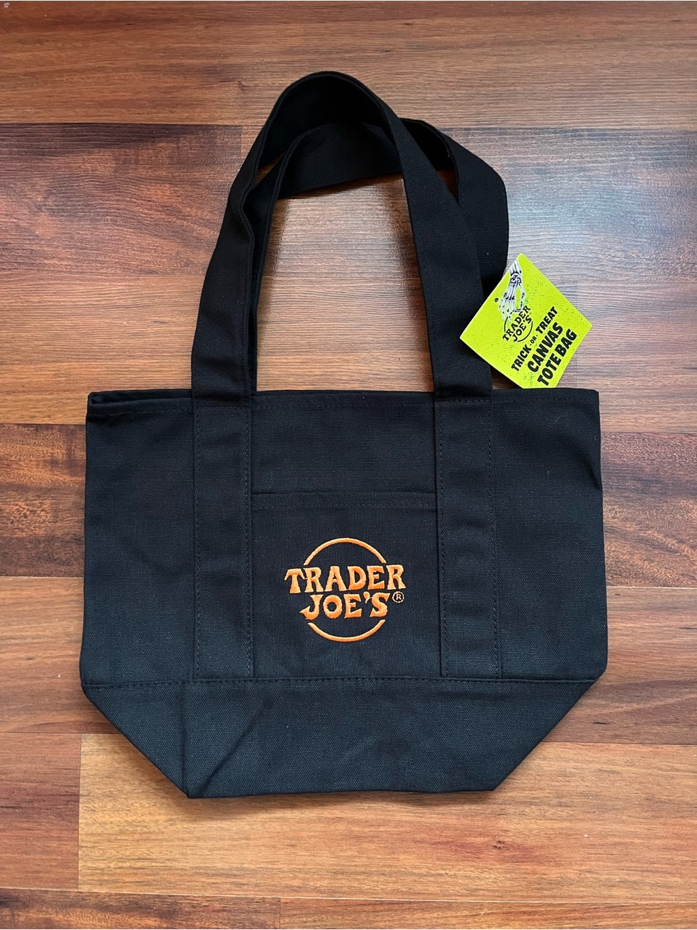 NWT Trader Joe’s Halloween Mini Tote Bag (Black & Orange)